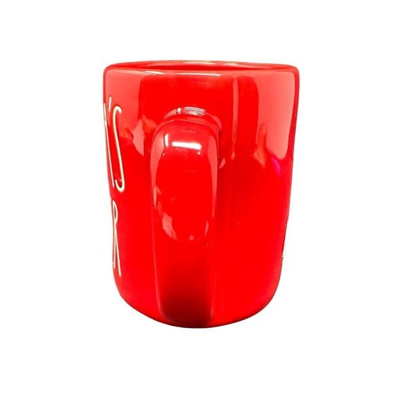 Rae Dunn SANTAS HELPER Mug Large Coffee Cup Ceramic Magenta LL Christmas Gift - Picture 6 of 7